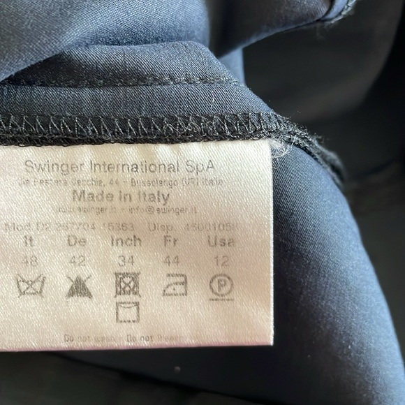 Roccobarocco Black Sheath Pencil Cocktail dress size 12 - Picture 7 of 13